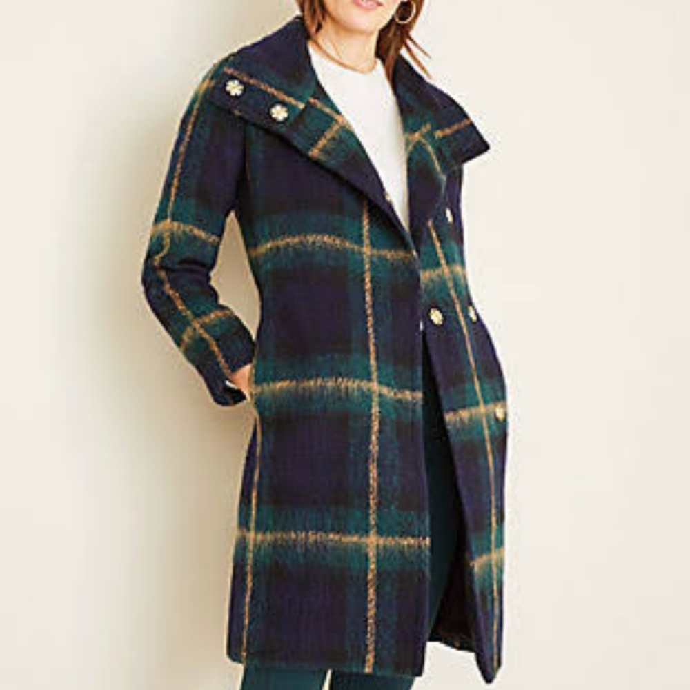 Ann Taylor Plaid Coat